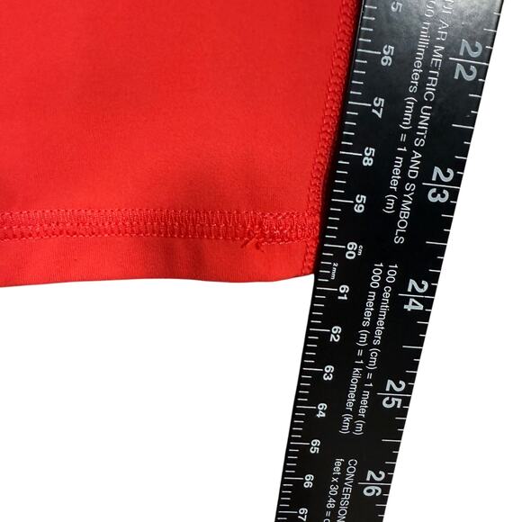 prAna Layna 7/8 High Rise Leggings Coral Red Yoga Pants Pilates | Women’s Medium - Picture 8 of 8